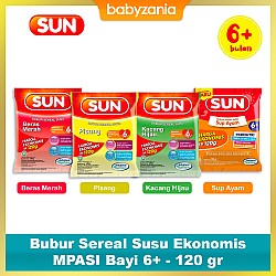 Sun Bubur Sereal Susu Ekonomis  MPASI Bayi 6+ 120 gr